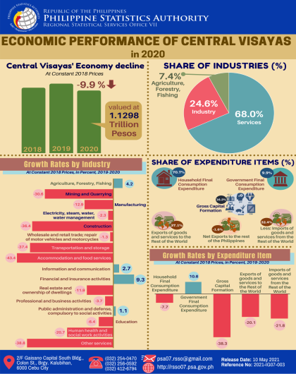 Economic Performance of Central Visayas in 2020