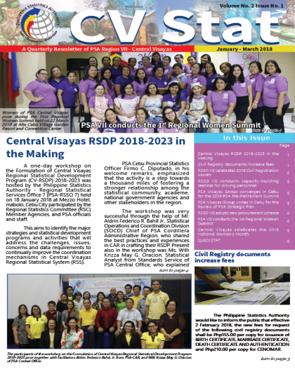 First Quarter 2018 Newsletter