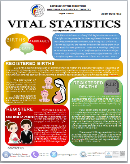 Vital Statistics: July to September 2019