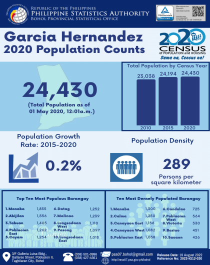 2020 Bohol Population Counts - Garcia Hernandez