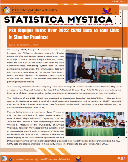 STATISTICA MYSTICA, January 2024